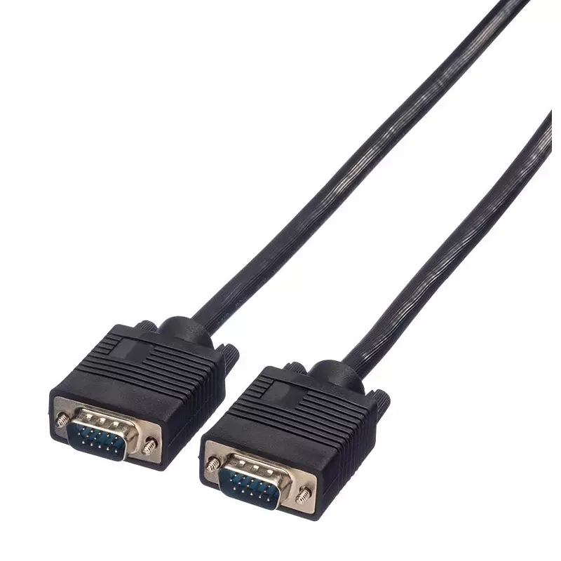 ROLINE Cable, Hd D-Sub Plug-Plug, BlACk, 10M, 11.04.5210