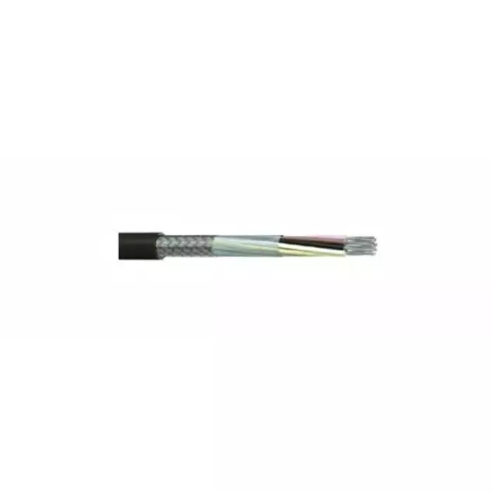 RS PRO Multicore Industrial Cable 12 Cores 0.5 mm² DEF STAN Screened 25 m Black PVC Sheath (Pack of 25)