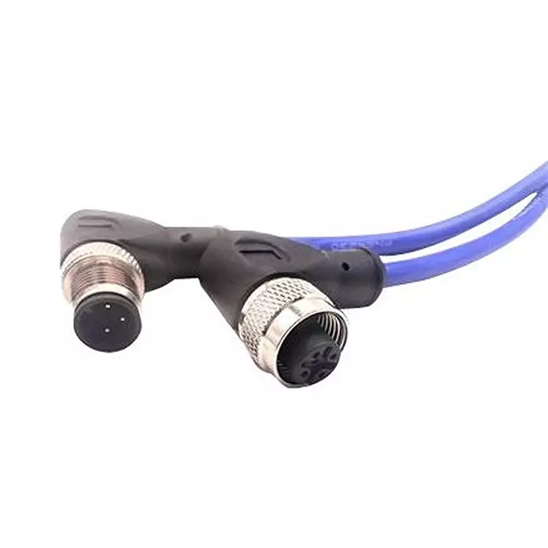 MUELLER ELECTRIC Cable Assembly, 3P R/A M12 PLUG-R/A RCPT/16.4, C3BD80M005