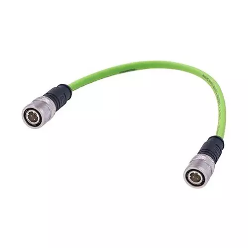 HARTING Cable Assembly, 4P M12 PLUG-PLUG, 3.3, GREEN, 21404040445010
