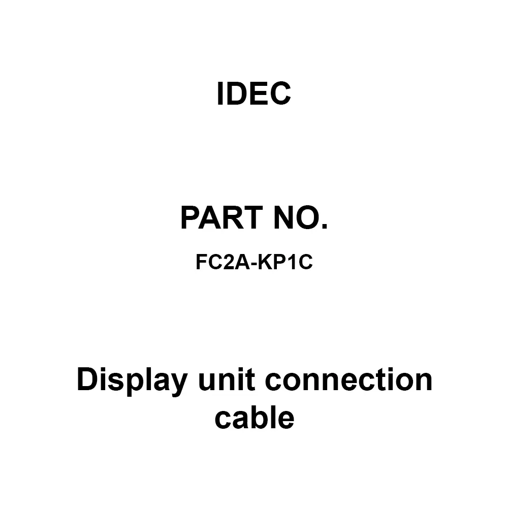 IDEC Display Unit Connection Cable for Terminal block for HG2G/3G type, FC2A-KP1C