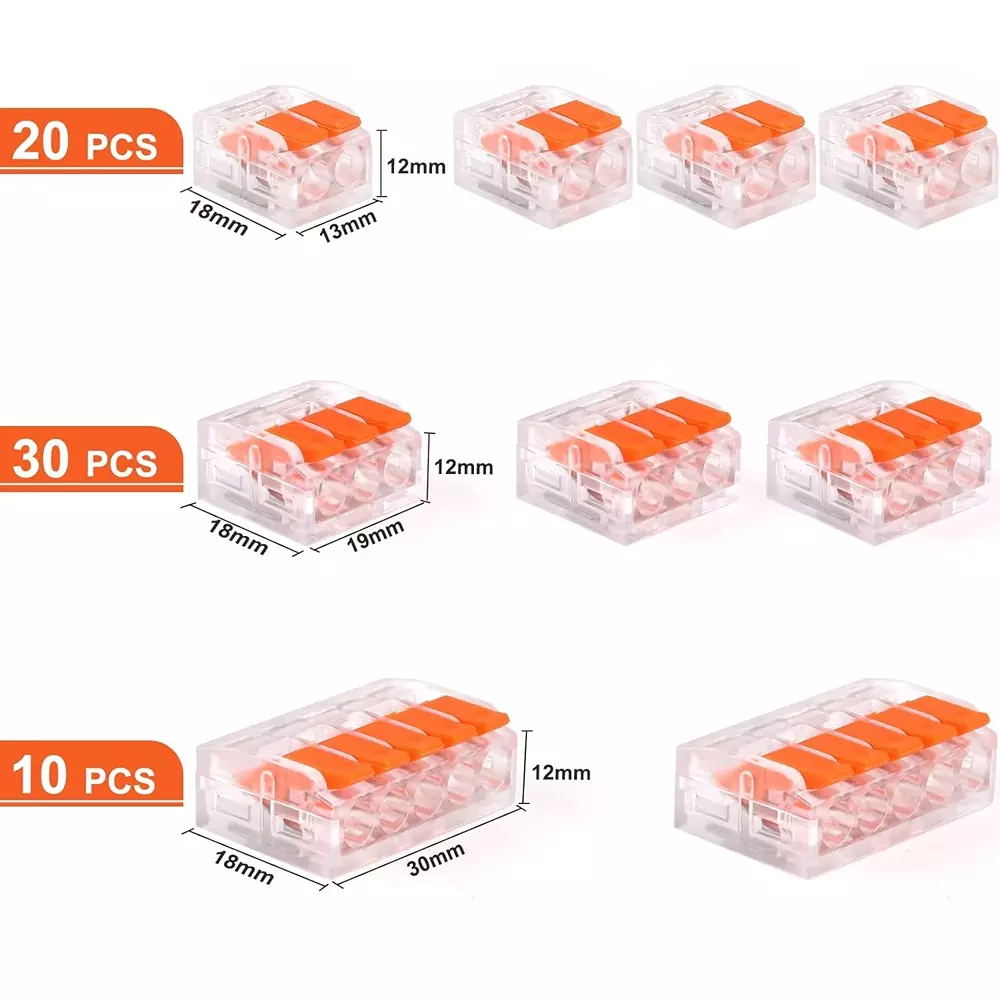 serplex-lever-nut-wire-connector-assortment-kit-60-pcs-202-slot-303-slot-105-slot-electrical-splicing-connectors-awg-24-12