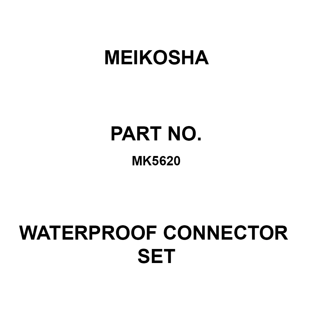 Meikosha Waterproof Connector Set 250 V Rated Voltage 15 Amp Current, MK5620