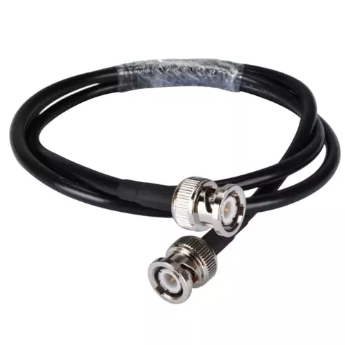 NBR BNC Male to BNC Male RG58 RF Coaxial Jumper Extension Cable 457.2 mm (1.5 ft) for Security Cameras, CCTV, Audio, Video