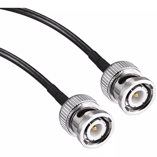 NBR BNC Male to BNC Male RG174 HD-SDI Coaxial Jumper Cable 609.6 mm( 2 ft) for 3G-SDI, 4K/8K CCTV Cameras, Audio, Video & Switch