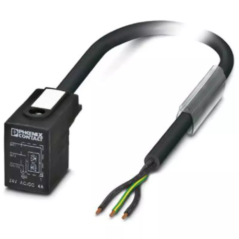 Phoenix Contact Cables & Connector 3 Pole Valve B3 pin Connector, 1435409