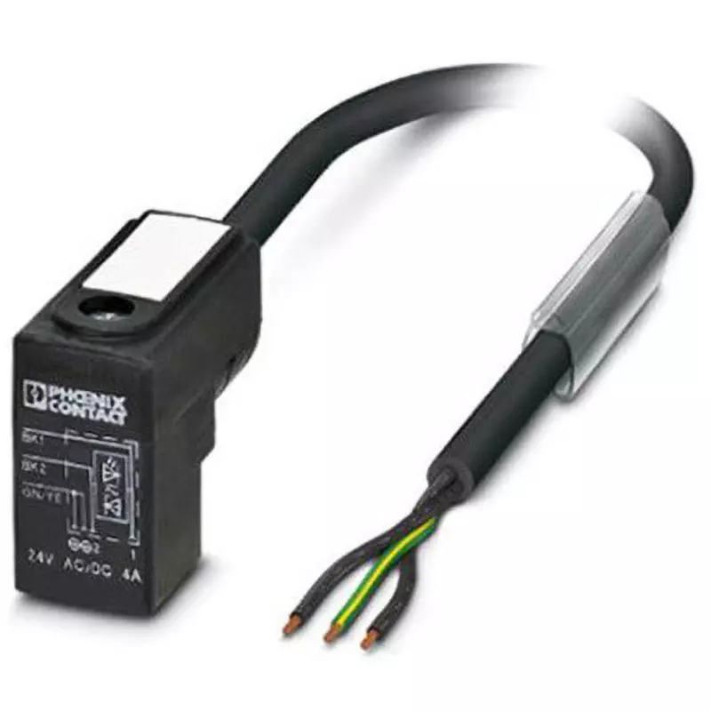 Phoenix Contact Cables & Connector 3 Pole Valve C3 pin Connector, 1435535