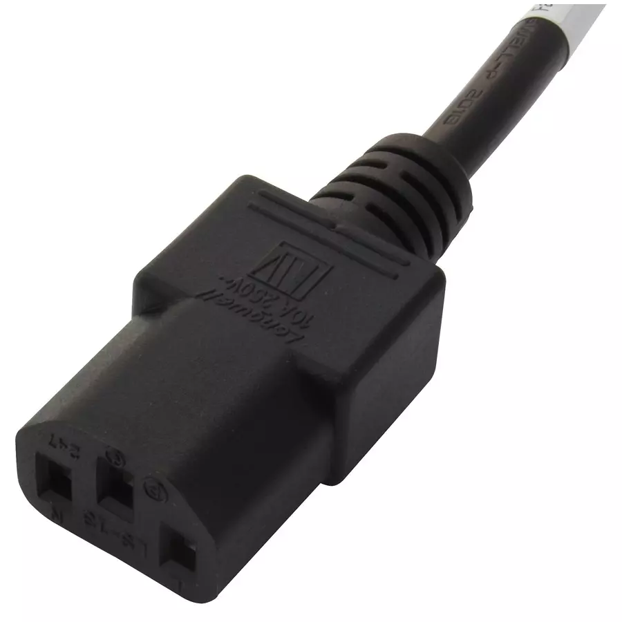 MULTICOMP PRO Power Cords / Electrical Power Cables POWER CORD, IEC C13-FREE END, 1M, BLACK, GW-151682