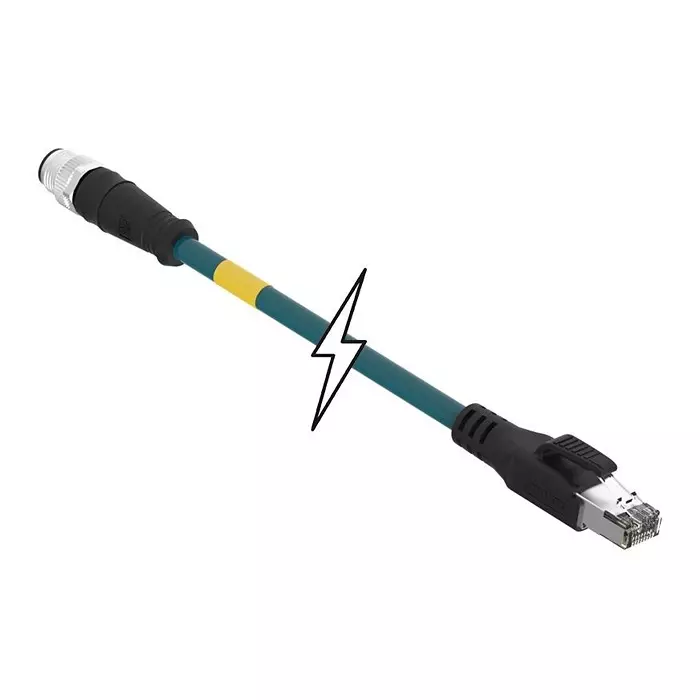 MOLEX Sensor Cable Assemblies SENSOR CORD, 4P M12 PLUG-RJ45 PLUG/16.4 130048-0305