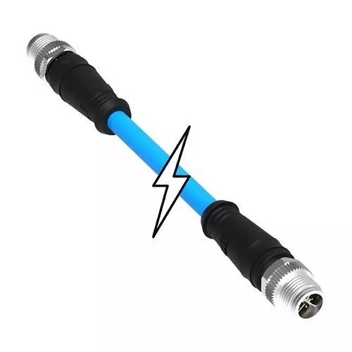 MOLEX Sensor Cable Assemblies SENSOR CORD, 8P M12 PLUG-PLUG, 6.6 120341-0302