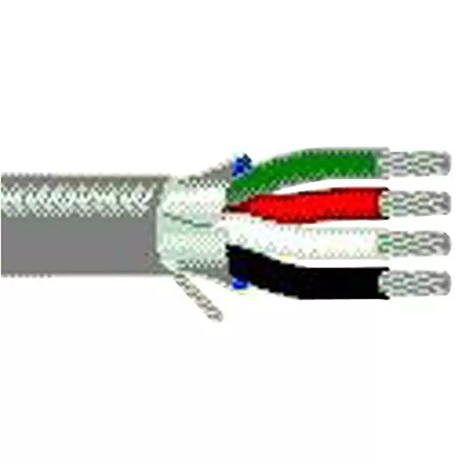 BELDEN SHIELDED MULTICONDUCTOR CABLE, 4 CONDUCTOR, 18AWG, 100FT, 300V, 9418 060100