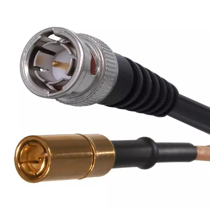 JOHNSON RF CORD, BNC BHD JACK-SMB PLUG, 60", 415-0200-060