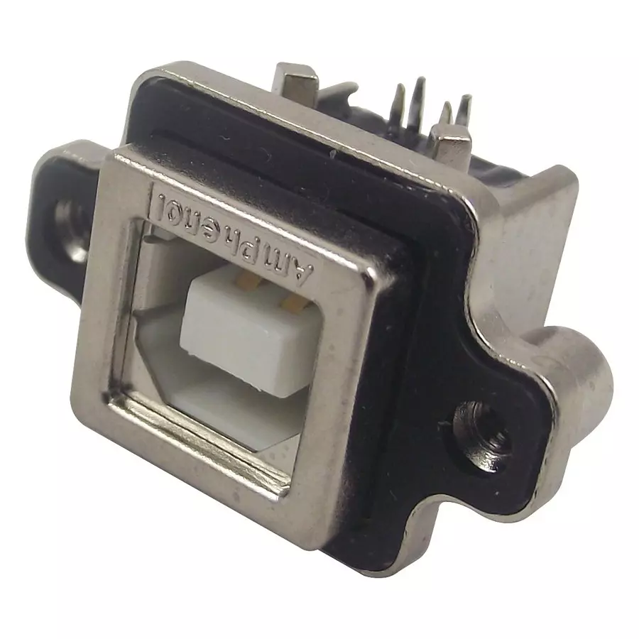 AMPHENOL COMMUNICATIONS SOLUTIONS USB, 2.0 TYPE B, RECEPTACLE, TH, MUSBD11130