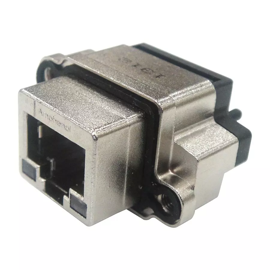 AMPHENOL COMMUNICATIONS SOLUTIONS SEALED ETHERNET, RJ45, JACK, 8POS, PANEL, MRJR54800F