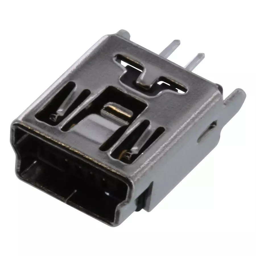 AMPHENOL COMMUNICATIONS SOLUTIONS MINI USB CONN, 2.0 TYPE B, RCPT, 5POS, 10119313-301TLF