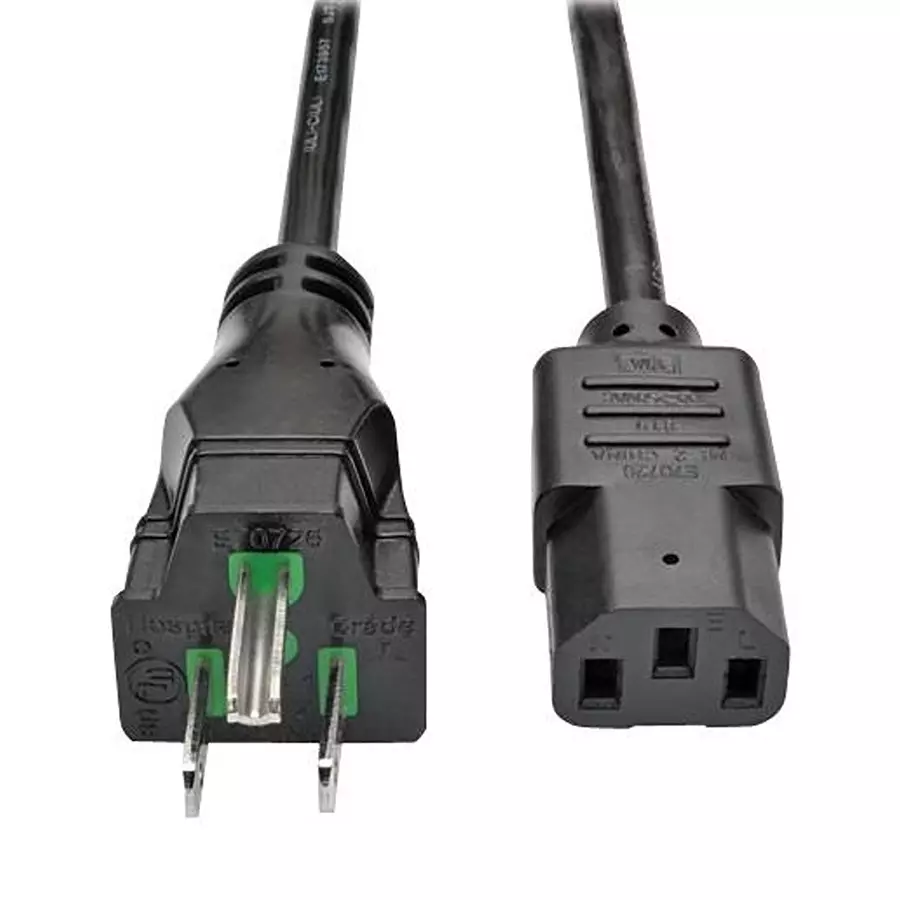 EATON TRIPP LITE PWR CORD, NEMA 5-15P/IEC C13, 7.62M, BLK, P006-025-HG15