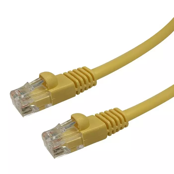 VIDEK PATCH LEAD, CAT5E, YELLOW, 1M, 2965-1Y