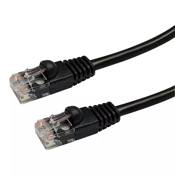 VIDEK PATCH LEAD, CAT5E, BLACK, 0.75M, 2965-0.75BK