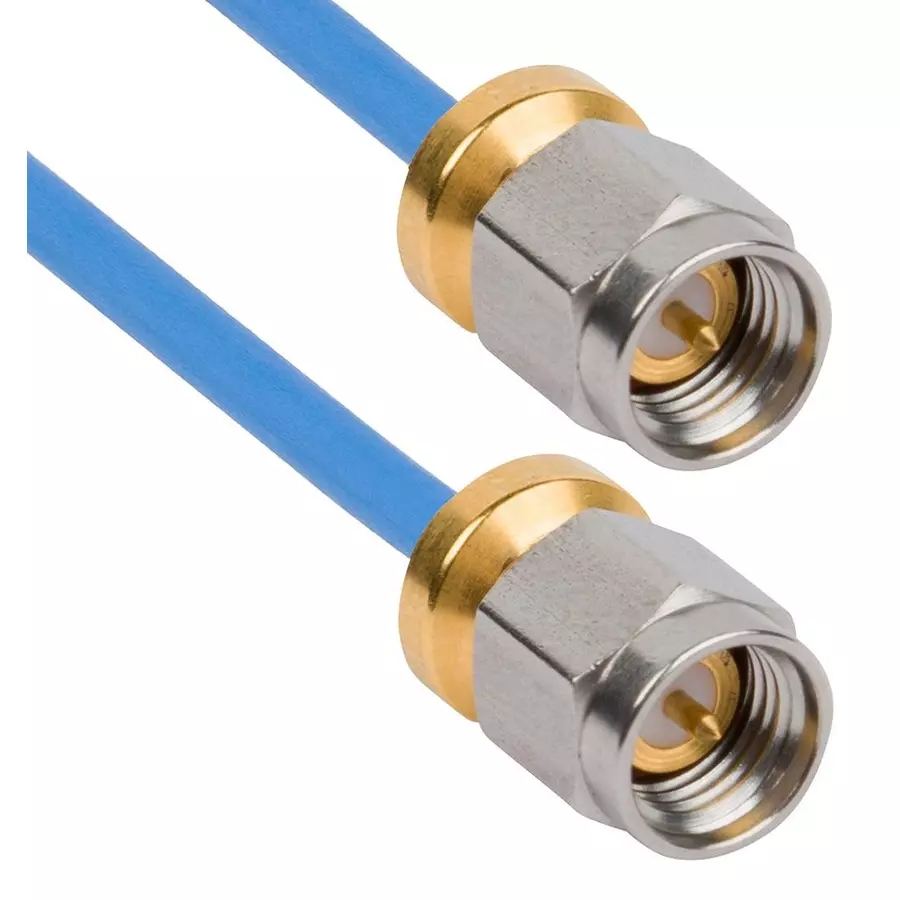 AMPHENOL SV MICROWAVE RF CABLE, SMA PLUG-PLUG, 6", 50 OHM, 7029-3637