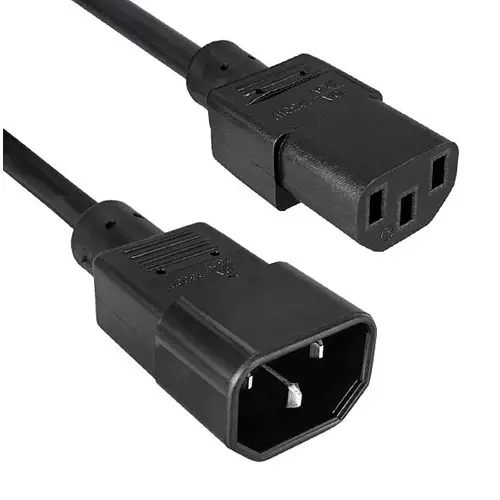QUALTEK ELECTRONICS POWER CORD, IEC C14-IEC C13, 1M, 10A, 318002-01