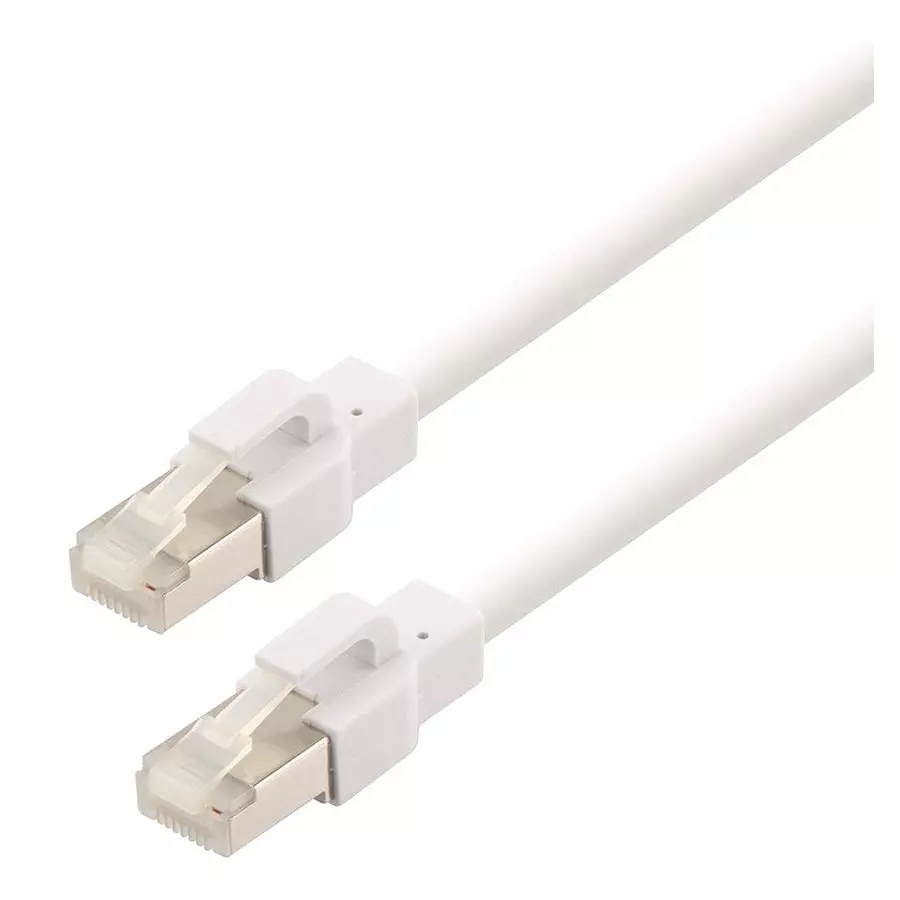 L-COM ENET CABLE, CAT6A, RJ45 PLUG-PLUG, 20FT, TRM695ASFZ-WHT-20F