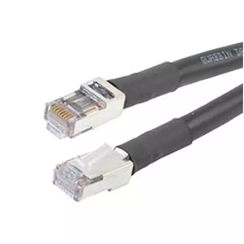 L-COM ENET CORD, CAT6, RJ45 PLUG-PLUG, 5 , TRD695OS-BLK-5F