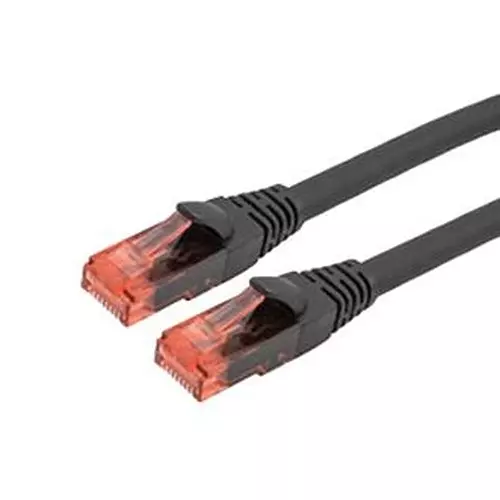 L-COM ENET CORD, CAT6A, RJ45 PLUG-PLUG, 3 , TRD624AUF-BLK-3F