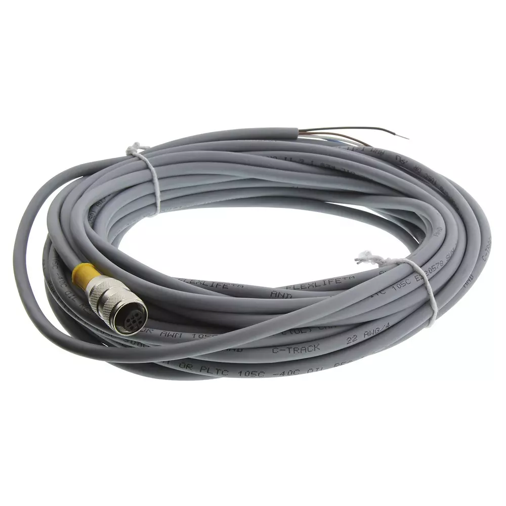 TURCK Sensor Cord, M12 4P Rcpt-Free End, 10M, RK 4.4T-10