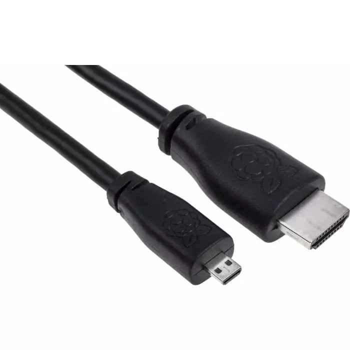 Raspberry Pi 2m HDMI to Micro HDMI Cable in Black, T7733AX-RS