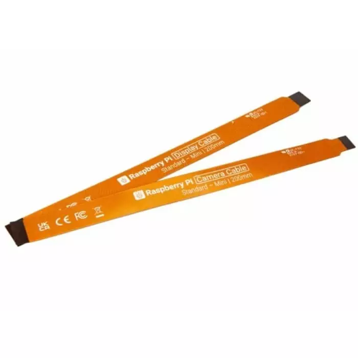 Raspberry Pi 0.3m Ribbon Cable for Raspberry Pi solder Tag Board in Orange, Camera Cable 300mm