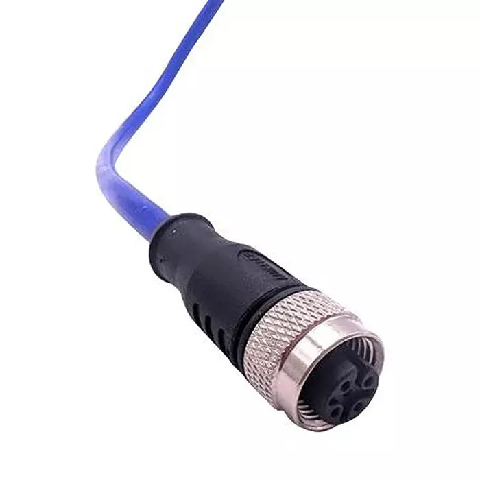 MUELLER ELECTRIC Cable Assembly, 4P M12 RCPT-FREE END, 6.6, C4C81M002