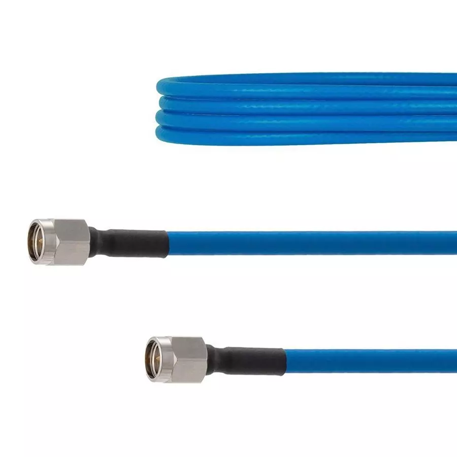 FAIRVIEW MICROWAVE Cable Assembly, SMA PLUG-PLUG, 18", FMCA2155-18