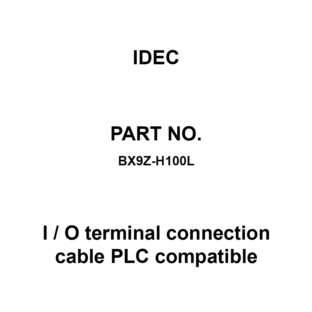 IDEC I / O terminal connection cable PLC compatible L Cable, BX9Z-H100L