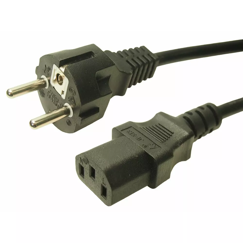 RS PRO Power Cord 10 Amp 250 V Black Sheath 2.5 m, 2848180