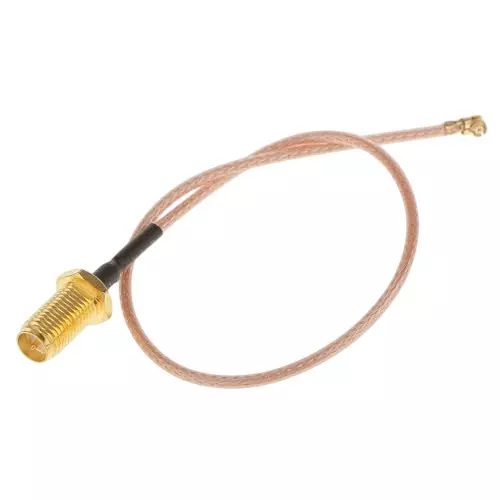 NBR RP SMA Female to U.FL/IPEX RF Coaxial Adapter Cable RG178 Pigtail, 220 mm (22 cm)