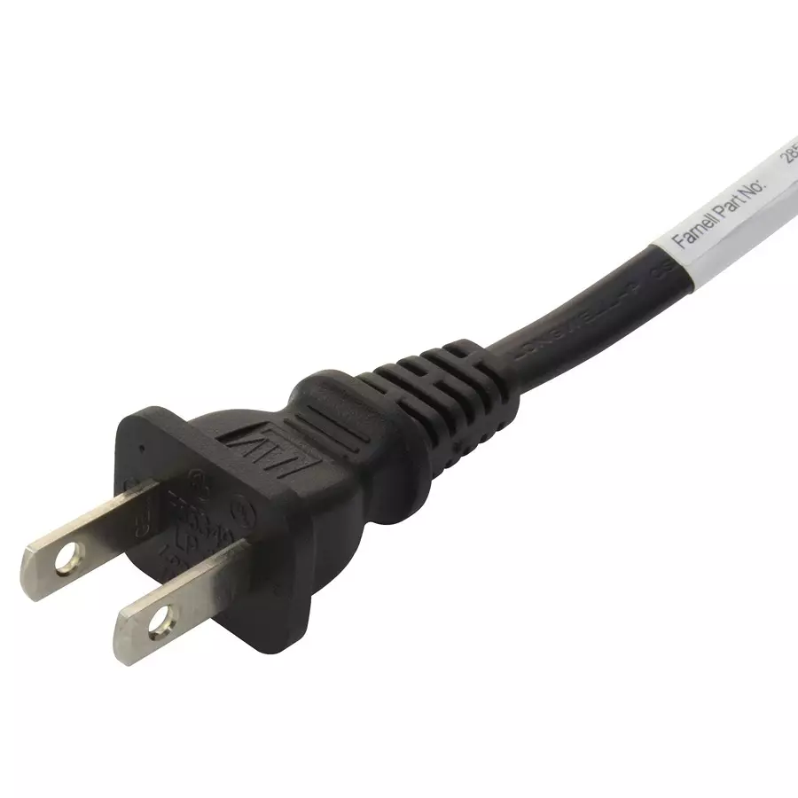 MULTICOMP PRO Power Cords / Electrical Power Cables POWER CORD, NEMA 1-15P/IEC C7, 1M, BLK, GW-151688