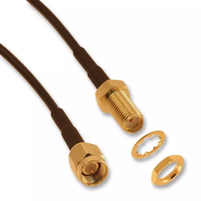 AMPHENOL RF RF Coaxial Cable Assemblies COAXIAL CABLE, RG316/U, PLUG-JACK, 0.25M, 135110-01-M0.25