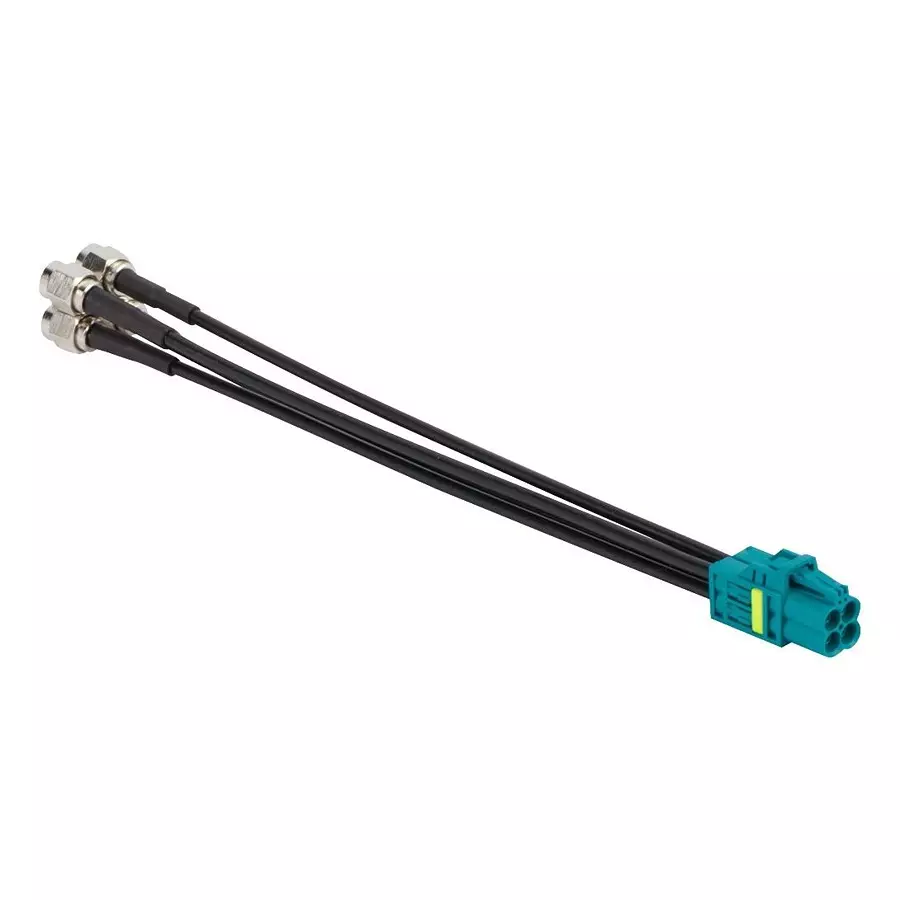 AMPHENOL RF RF Coaxial Cable Assemblies CABLE, MINI FAKRA JACK-4 X SMA JACK , 6", 095-820-176-006