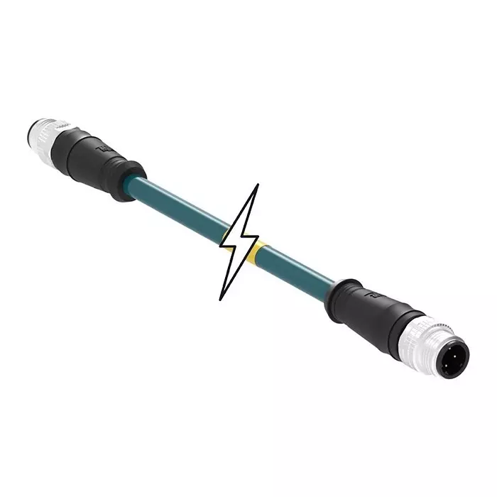 MOLEX Sensor Cable Assemblies SENSOR CORD, 4P M12 PLUG-PLUG, 6.6 120108-8421