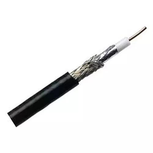 BELDEN CABLE, COAXIAL,18AWG, RG6/U, 1000FT, BLACK, 9116 0101000