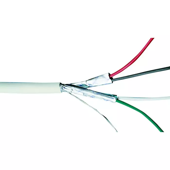 BELDEN SHIELDED CABLE MULTIPAIR, 2PAIR, 22AWG, 500FT, 300V, WHITE, 1325A 009500