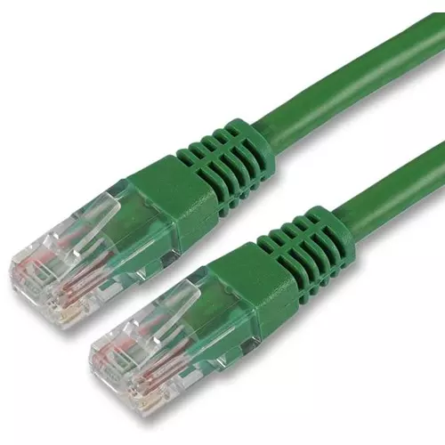 PRO SIGNAL PATCH LEAD, CAT 5E, 0.5M GREEN, PS11018