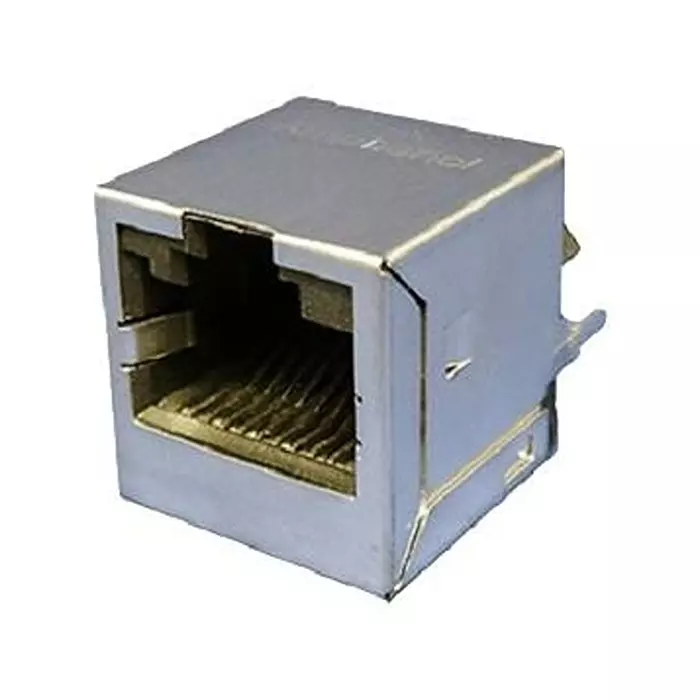 AMPHENOL COMMUNICATIONS SOLUTIONS MODULAR CONN, JACK, 10P10C, 1PORT, TH, RJE741AA1110