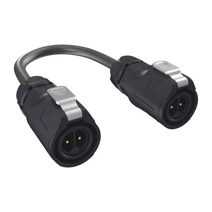 AMPHENOL COMMUNICATIONS SOLUTIONS CABLE ASSY, 2P CIR PLUG-PLUG, 1M, MRDBM02CBPA00
