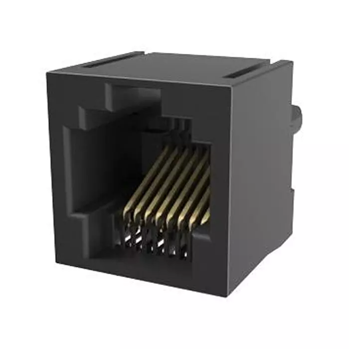 AMPHENOL COMMUNICATIONS SOLUTIONS MODULAR CONN, 8P8C, RJ45 JACK, CAT3, TH, RJE08188041E.