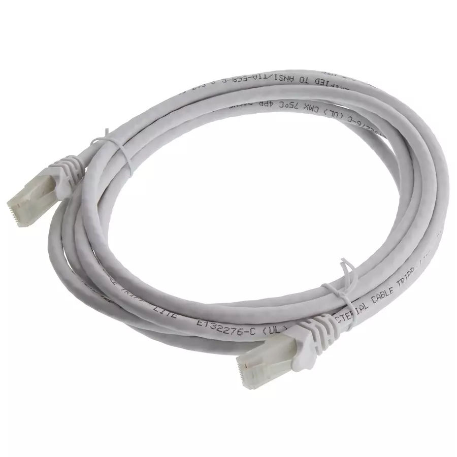 EATON TRIPP LITE ENET CABLE, RJ45 PLUG-PLUG, 10FT, WHITE, N261AB-010-WH