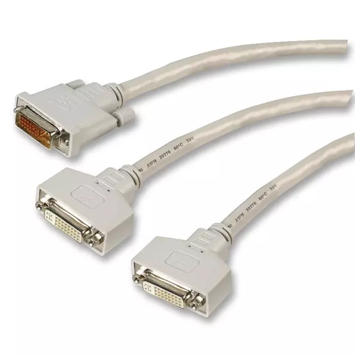 VIDEK CABLE, DVI M TO 2 X DVI D FEMALE, 2118D