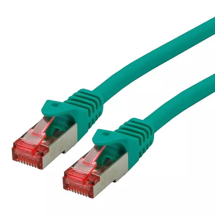 ROLINE PATCH CORD, RJ45 PLUG, CAT6, 0.5M, GREEN, 21.15.2630