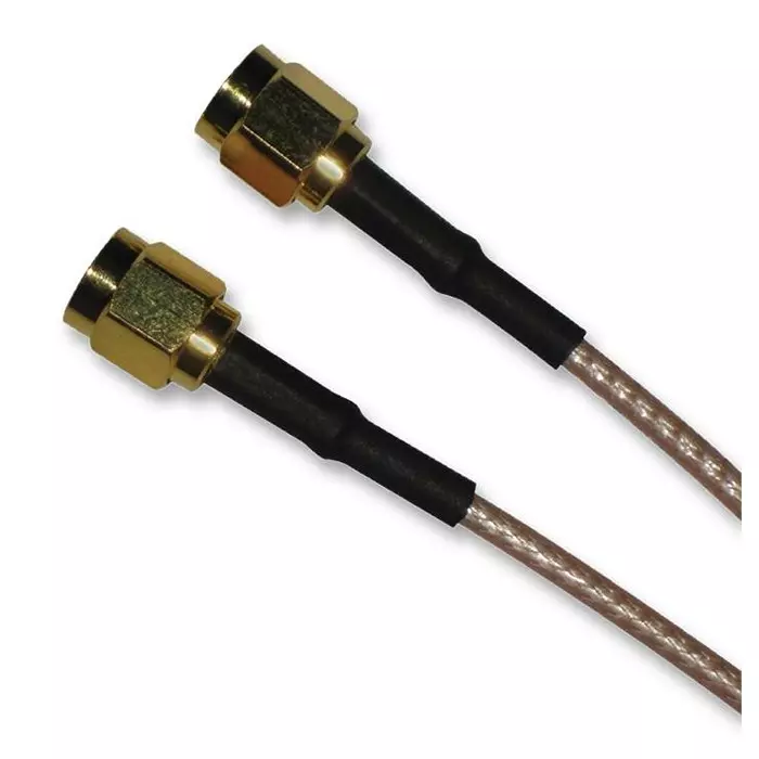 AMPHENOL RF COAXIAL CABLE, RG316/U, SMA PLUG, 24INCH, 135101-01-24.00