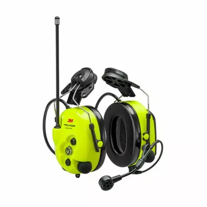 3M PELTOR LiteCom Plus Wireless Ear Shells with Helmet Attachment 31dB Yellow, 7100229277